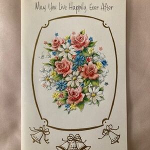 Vintage wedding Card NOS